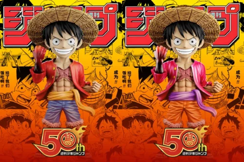 WCF Scale JUMP 50th Anniversary Ver. Monkey D. Luffy - ONE PIECE Resin Statue - ToyBirds Studio