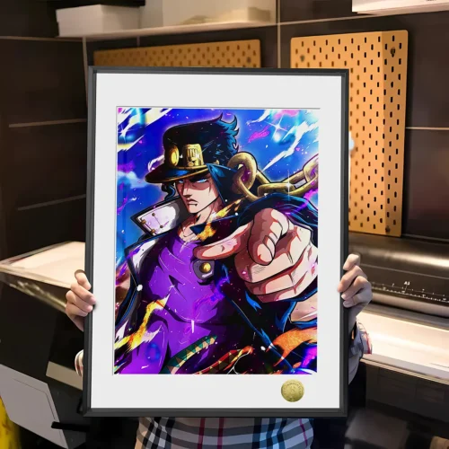 A3 & 4K Size Jotaro Kujo Decorative Painting - JoJo's Bizarre Adventure Decoration Painting - HuangGua Studio