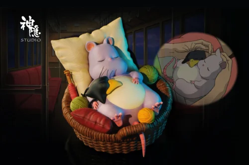 Meet Series Boh Weaving Dream in Basket - Spirited Away Resin Statue - ShenYin Studio