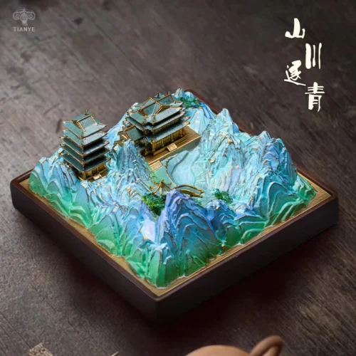 Mountains Chasing Green - Original Design Resin Statue - TianYe Studio