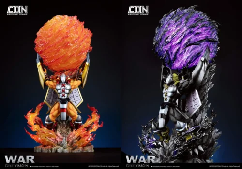 Gaia Force WarGreymon with LED - Digimon Resin Statue - CONTINUE Studio