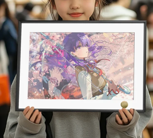 A3 & 4K Size Spring Sakura Matou Decorative Painting - Fate/Stay Night Decoration Painting - HuangGua Studio