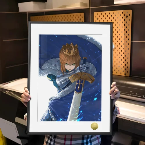 A3 & 4K Size Saber Artoria Pendragon Decorative Painting - Fate/Grand Order Decoration Painting - HuangGua Studio