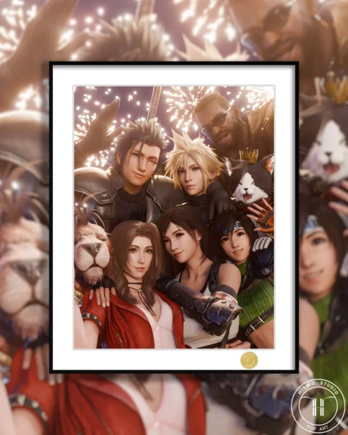 Final Fantasy VII Remake Version Decorative Painting - (FF7) Final Fantasy VII - H-TWO Studio