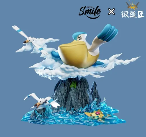 1/20 Scale World Zukan Evolution of Pelipper Set - Pokemon Resin Statue - Smile Studio