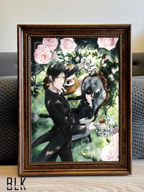 Rose Coffee Decorative Painting - Black Butler - BLK Studio
