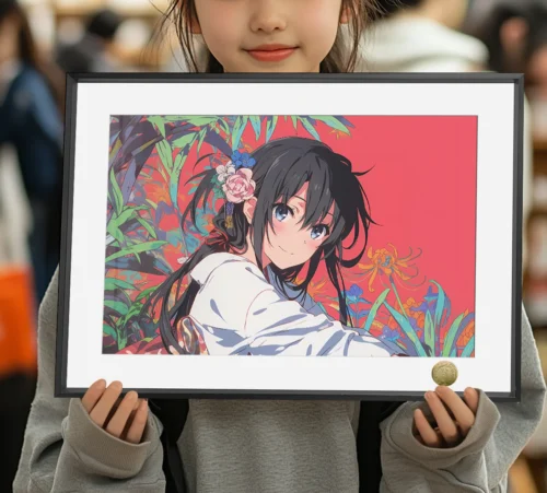 A3 & 4K Size Japanese Style Yukino Yukinoshita Decorative Painting - My Youth Romantic Comedy Is Wrong, As I Expected Decoration Painting - HuangGua Studio
