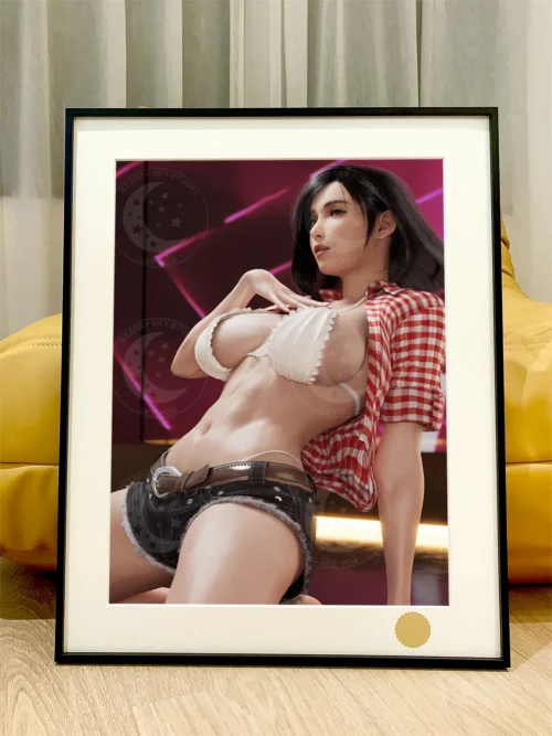 Hot Dance Tifa Lockhart Decorative Painting - (FF7) Final Fantasy VII - Xingkong Studio