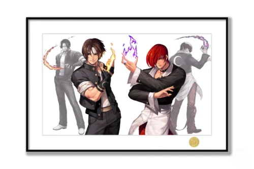 Kyo Kusanagi & Iori Yagami Decorative Painting - The King of Fighters - H-TWO Studio