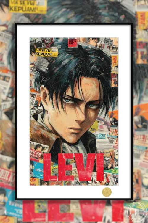 Captain Levi Ackerman Decorative Painting - Attack On Titan - H-TWO Studio