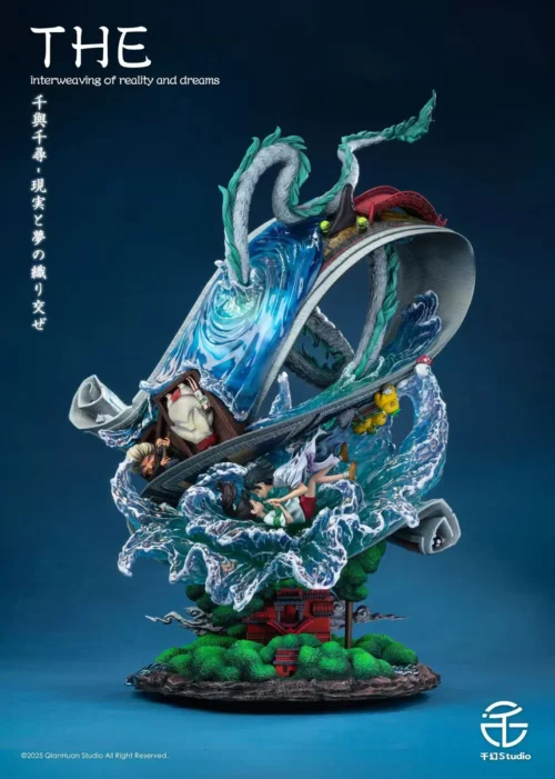 The Interweaving Of Reality And Dreams Spirited Away with LED - Spirited Away Resin Statue - Qian Huan Studio