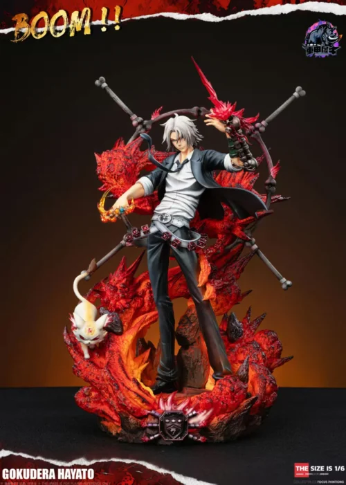 1/6 Scale Hayato Gokudera with LED - HITMAN REBORN! Resin Statue - ZhongJiaXiNiu Studio