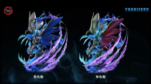 GX Evolution Series Charizard X with LED - Pokemon Resin Statue - Fantasy Studios