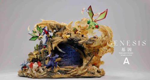 Desert Scene with LED - Pokemon Resin Statue - Gene Studios