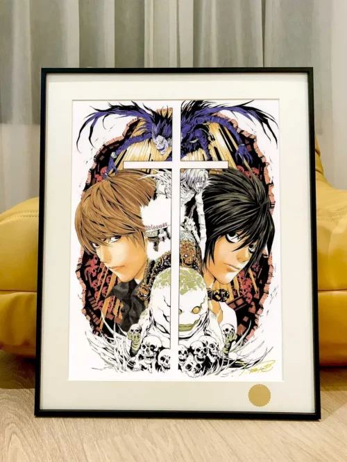 L & Light Yagami & Ryuk Decorative Painting - Death Note - Xingkong Studio