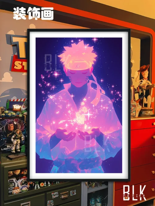 Shimmery Naruto Uzumaki Decorative Painting - Naruto - BLK Studio