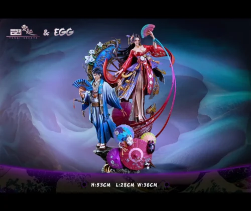 1/6 Scale Japanese Style Monkey D. Luffy & Boa Hancock - ONE PIECE Resin Statue - YUNQI Studios