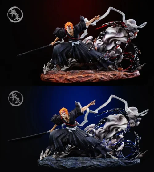 1/6 Scale Praticing Hollowfication Ichigo Kurosaki with LED - Bleach Resin Statue - FlyLeaf Studios