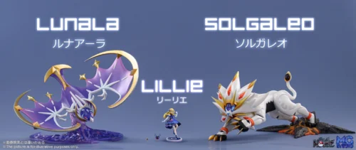 1/20 & 1/8 Scale World Zukan Lillie & Evolution of Solgaleo Set & Evolution of Lunala Set - Pokemon Resin Statue - POKE HOUSE Studio