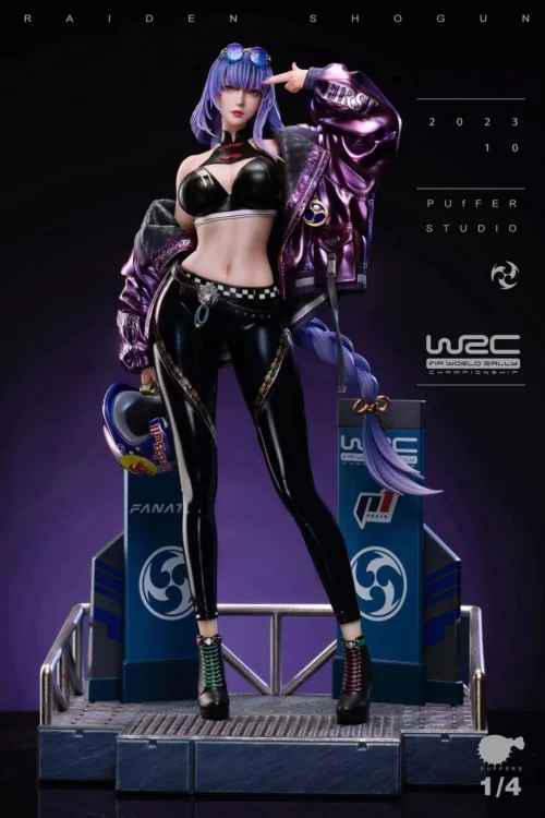 1/4 Scale Racing Girls Raiden Shogun - Genshin Impact Resin Statue - Puffer Studio
