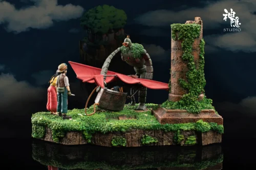 Memories Stop-motion Series First Meet in the Clouds - Laputa: Castle in the Sky Resin Statue - ShenYin Studio
