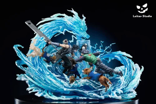 1/8 Scale Zabuza Momochi & Haku VS Kakashi Hatake - Naruto Resin Statue - Loiter Studio