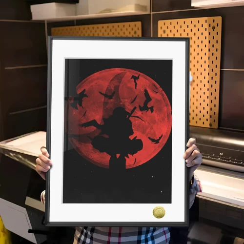 A3 & 4K Size Mangekyo Sharingan Itachi Uchiha Decorative Painting - Naruto Decoration Painting - HuangGua Studio