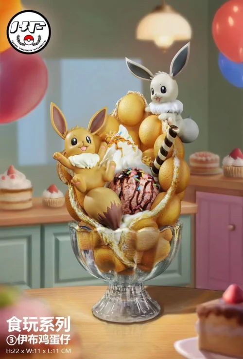Egg Waffle Ver. Eevee - Pokemon Resin Statue - King Finger Studios
