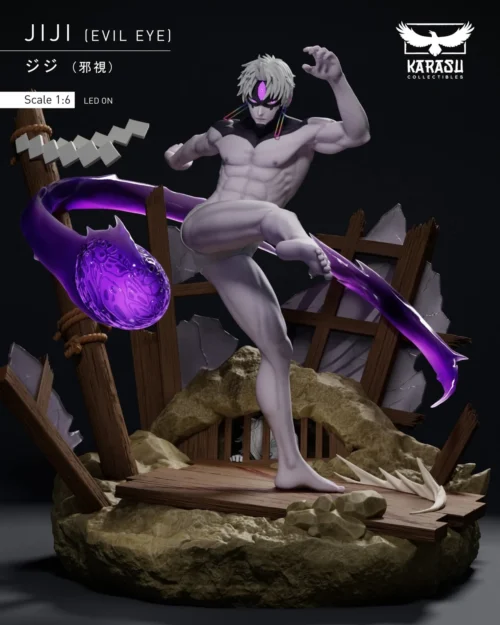 Evil Eye Jiji with LED - Dandadan Resin Statue - KARASU Studio
