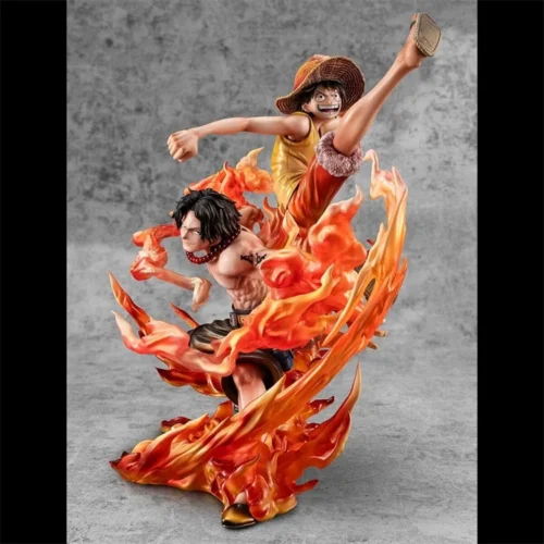 POP MAX Scale 20th Anniversary Brotherhood Monkey D. Luffy - ONE PIECE Offcial Statue - MegaHouse