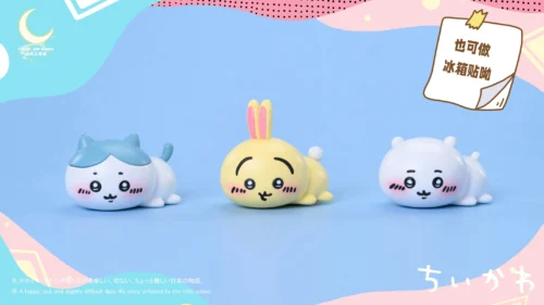 Laying Down Best Friends - Chiikawa Resin Statue - The MOON Studio