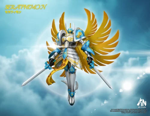 Seraphimon - Digimon Resin Statue - An-Studios