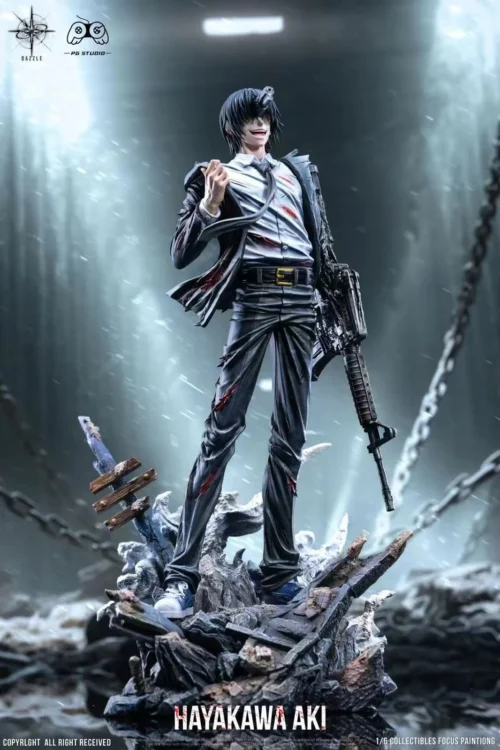 1/6 Scale Gun Fiend Aki Hayakawa - Chainsaw Man Resin Statue - Dazzle Studio