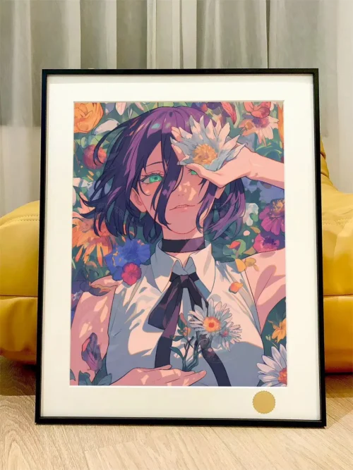 Reze in Graden Decorative Painting - Chainsaw Man - Xingkong Studio