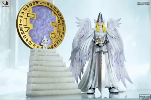 Priest Mode Holy Angemon with LED - Digimon Resin Statue - LD Studio