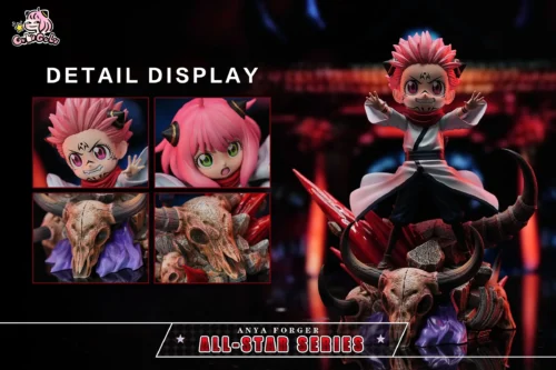 Ryomen Sukuna Cosplay Anya Forger - Jujutsu Kaisen SPY X FAMILY Resin Statue - GULUGULU Studio