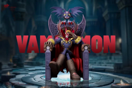 Sitting Vamdemon & Devimon - Digimon Resin Statue - T1 Studios