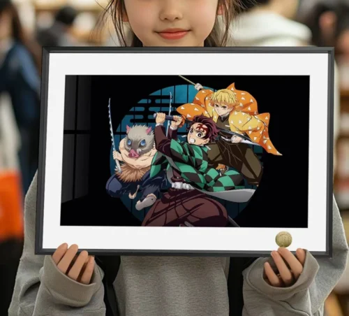 A3 & 4K Size Travelling Group Decorative Painting - Demon Slayer: Kimetsu No Yaiba Decoration Painting - HuangGua Studio
