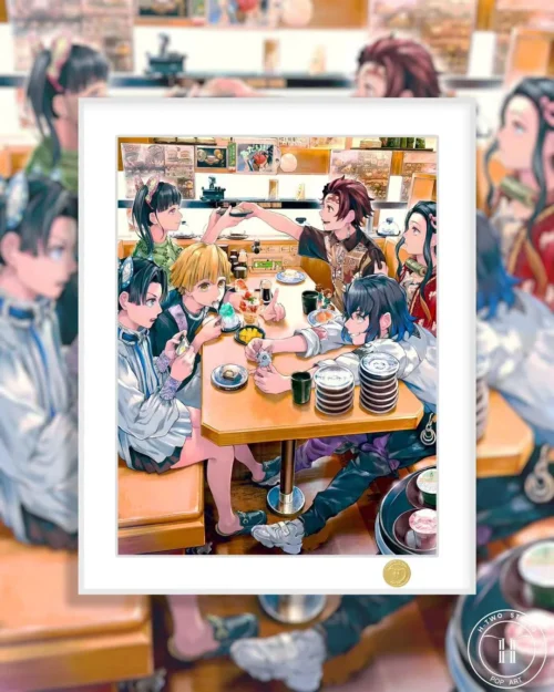 Dinner Party Decorative Painting - Demon Slayer: Kimetsu No Yaiba - H-TWO Studio