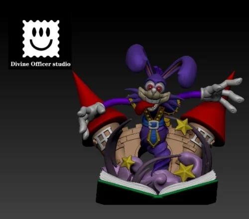 Toon Ver. Dark Rabbit - Duel Monsters/ Yu-Gi-Oh! Resin Statue - Divine Officer Studio