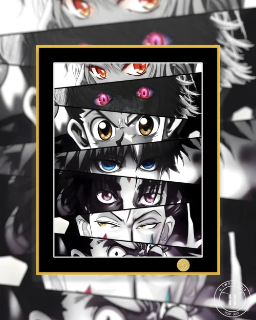 Close Up of Hunters Decorative Painting - HUNTER X HUNTER - H-TWO Studio