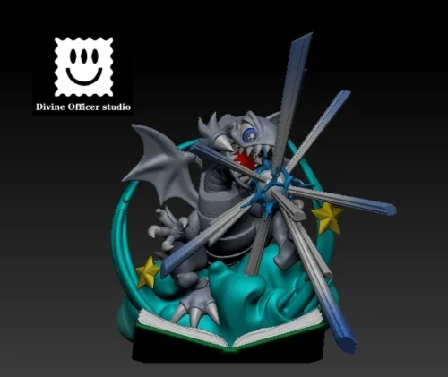 Blue-Eyes Toon Dragon - Duel Monsters/ Yu-Gi-Oh! Resin Statue - Divine Officer Studio