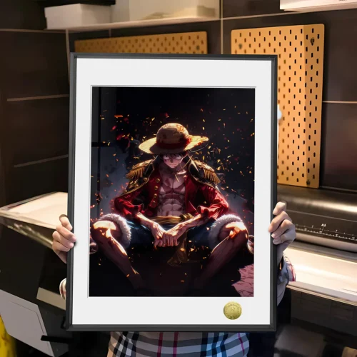A3 & 4K Size Big Captain Monkey D. Luffy Decorative Painting - ONE PIECE Decoration Painting - HuangGua Studio