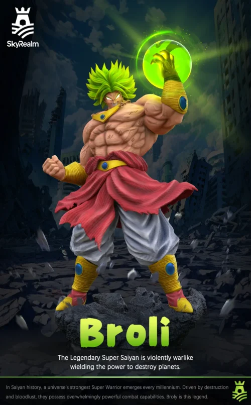Legendary Super Saiyan Broly with LED - Dragon Ball Resin Statue - SkyRealm Studio
