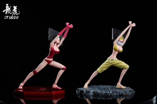 Square Sisters Mozu & Kiwi - ONE PIECE Resin Statue - LongHu Studios