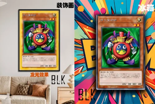 Card Series Time Wizard Decorative Painting & Fridge Magnet - Duel Monsters/ Yu-Gi-Oh! - BLK Studio