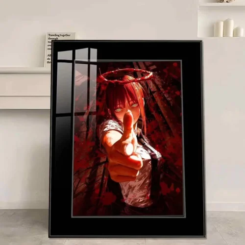 Whispering from Devil Makima Decorative Painting - Chainsaw Man Decorative Painting - JuZi Studio