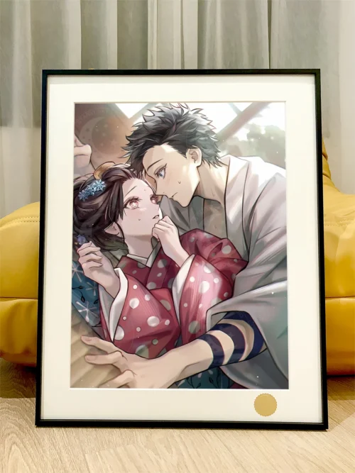 Hakuji Soyama & Koyuki Soyama 2.0 Decorative Painting - Demon Slayer: Kimetsu No Yaiba - Xingkong Studio