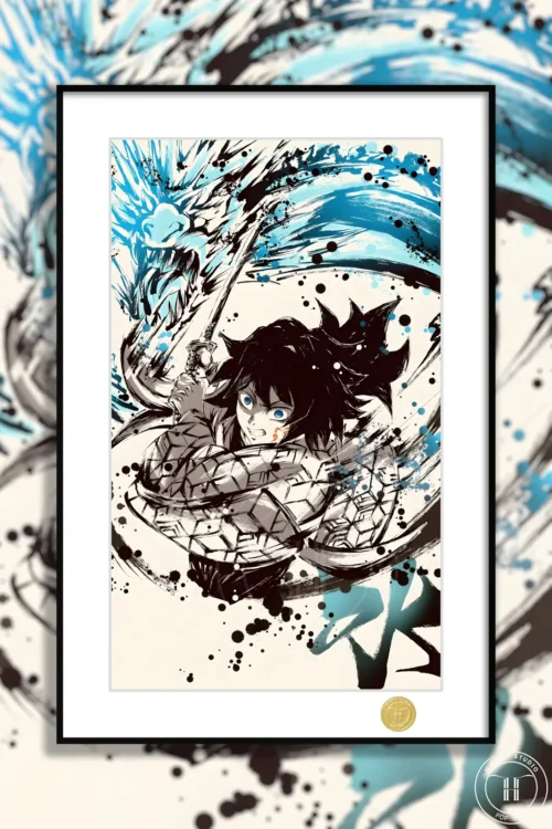 Giyu Tomioka Decorative Painting - Demon Slayer: Kimetsu No Yaiba - H-TWO Studio