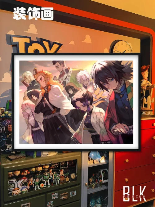 Glow of Sunset Nine Hashira Decorative Painting - Demon Slayer: Kimetsu No Yaiba - BLK Studio